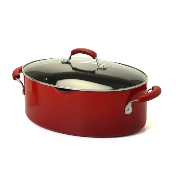 Rachael Ray Porcelain Nonstick Qt Stock Pot With Lid Reviews Wayfair